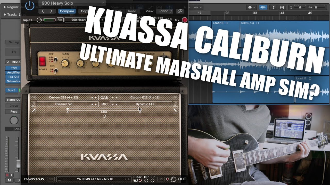 Kuassa Amplifikation Caliburn Hard Rock Demo & Mix Breakdown | Marshall Amp Sim