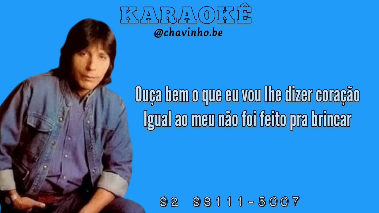 ISMAEL CARLOS - CORAÇÃO NÃO É BRINQUEDO = KARAOKÊ (Playback Original) com backing-vocal