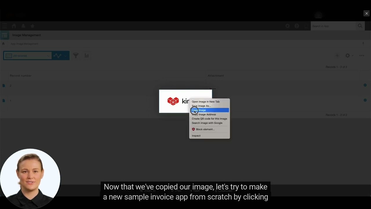How to put an image into Kintone app form