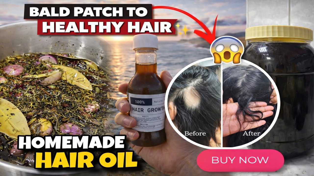 Let’s Prepare a BIG Bottle of Homemade Hair Oil🫙| Big Batch Preparation | Natural Hair growth oil 💖