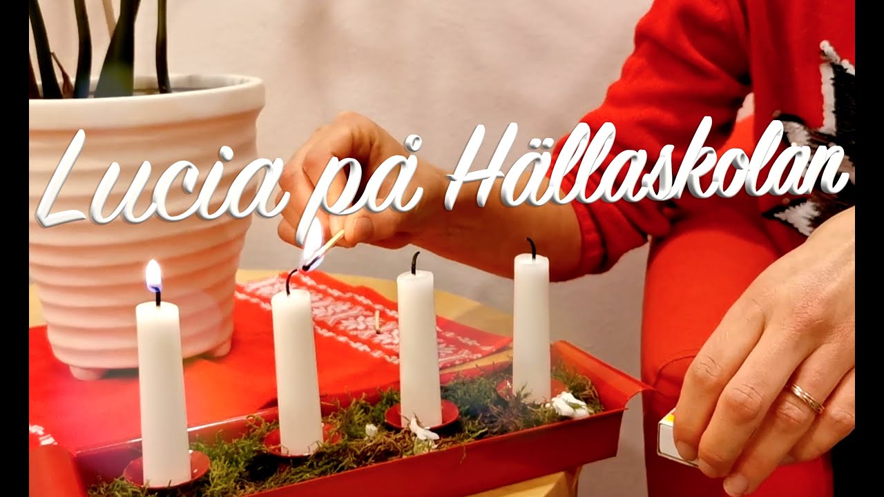 Hällaskolans Luciahälsning