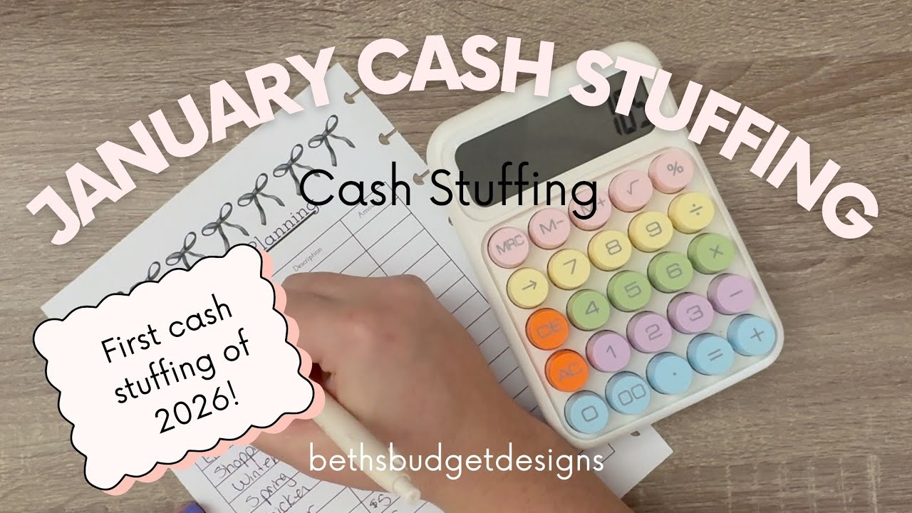Budget My First Cash Stuffing of 2026 💵 | Full Time Paycheck
