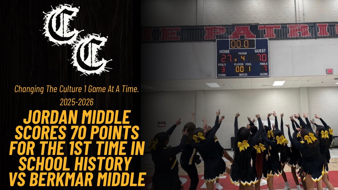 Jordan Middle School Wins BIG 70-27 Scoring 70 Points For The FIRST TIME In School History‼️11/13/25