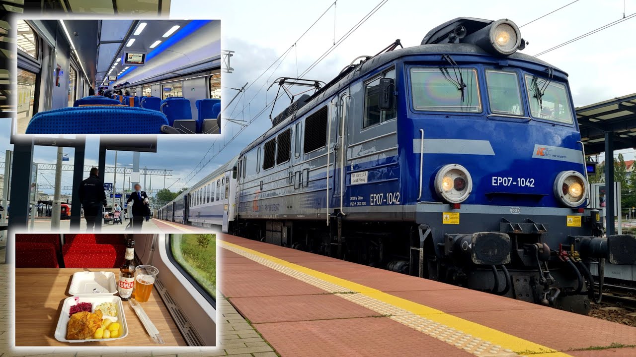 Dining across Poland! Snazzy First Class InterCity experience!