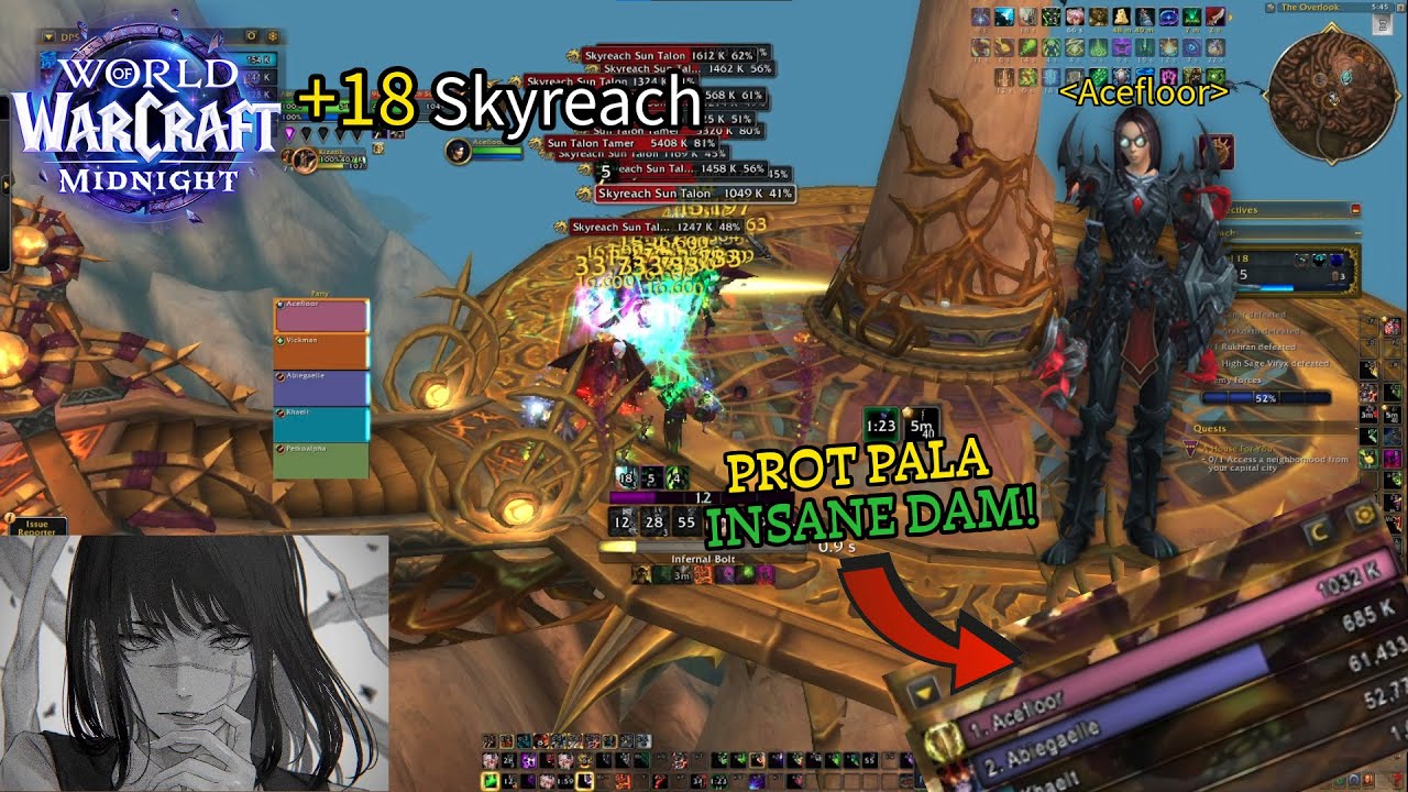 +18 Skyreach | Midnight Beta Demonology Warlock - wl video but prot paladins pumps