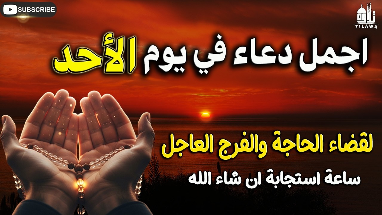 🚨 دعاء يوم الأحد من رمضان 🌙 بشارة عظيمة لكل من ضاقت به السبل.. ردده الآن وشاهد المعجزات في حياتك 🤲✨