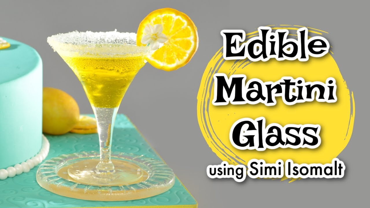 Edible Isomalt Lemon Drop Martini Glass Tutorial