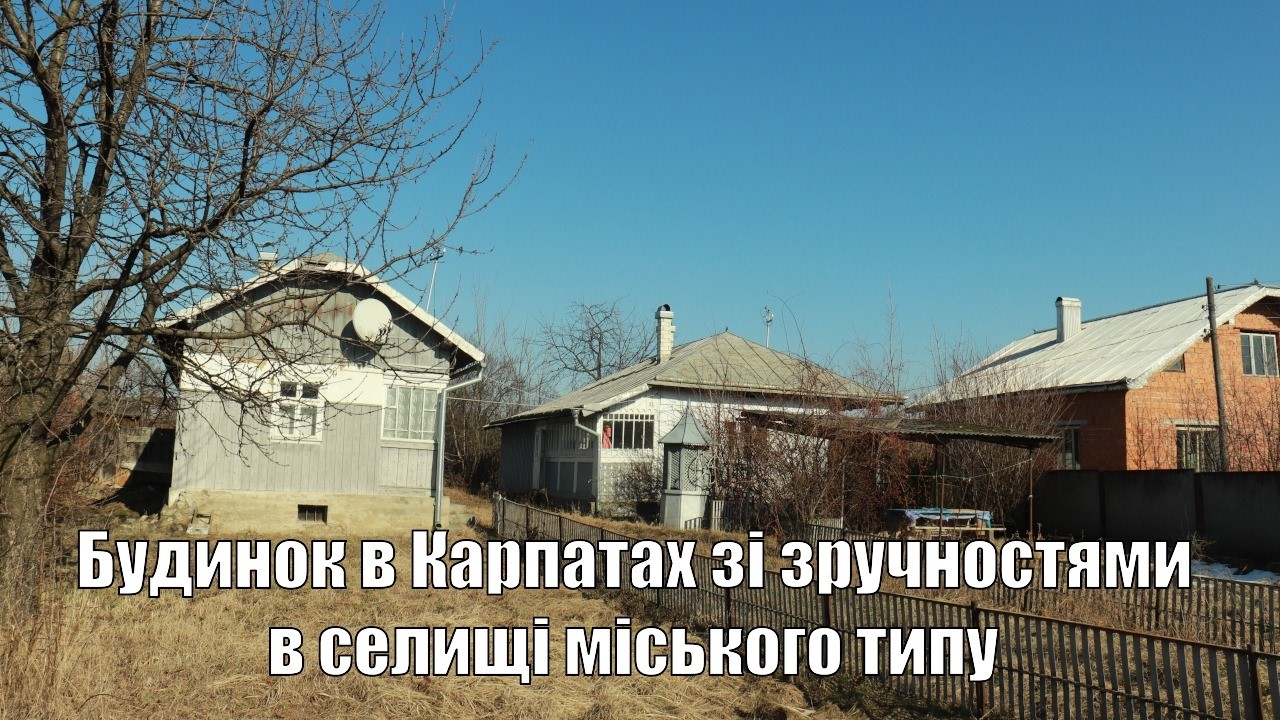 Продаж будинку зі зручностями в Карпатах, в селищі міського типу