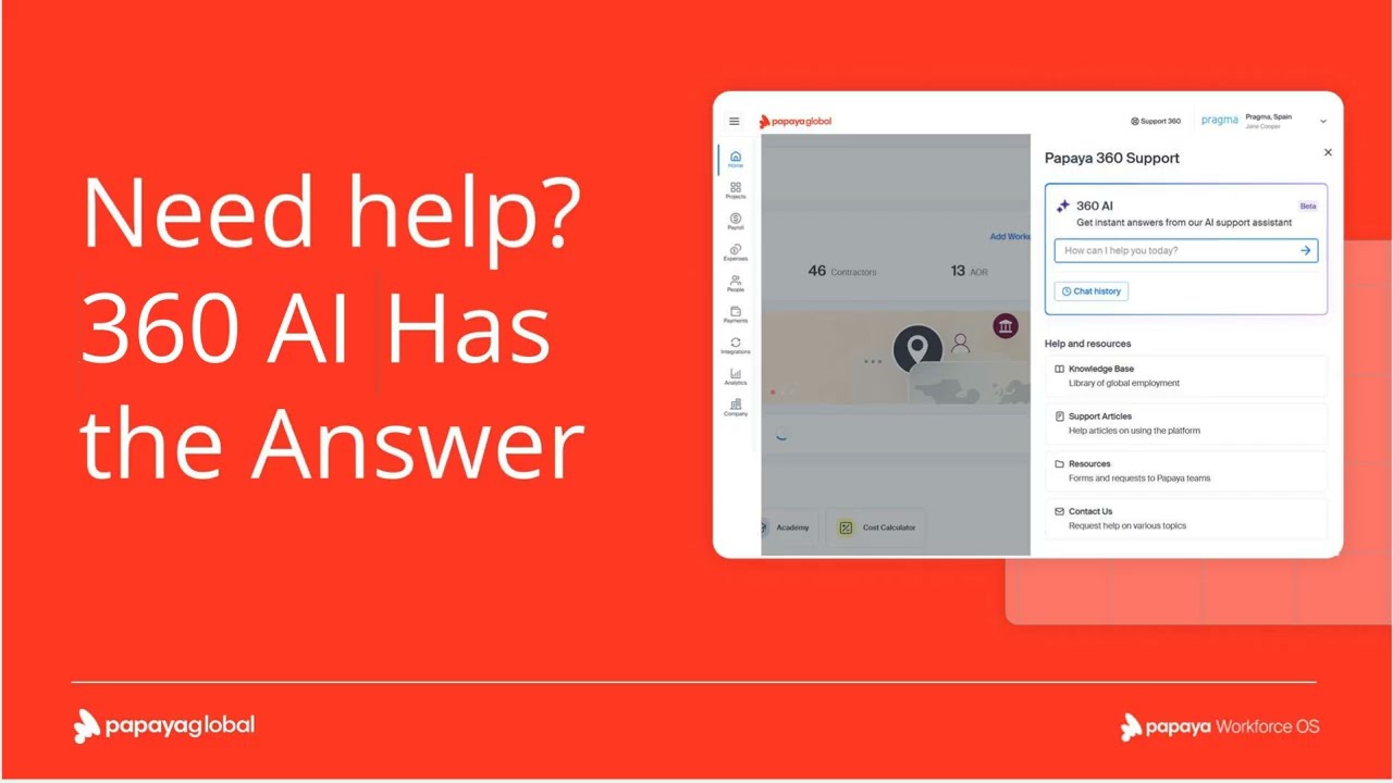 360 AI powered support agent