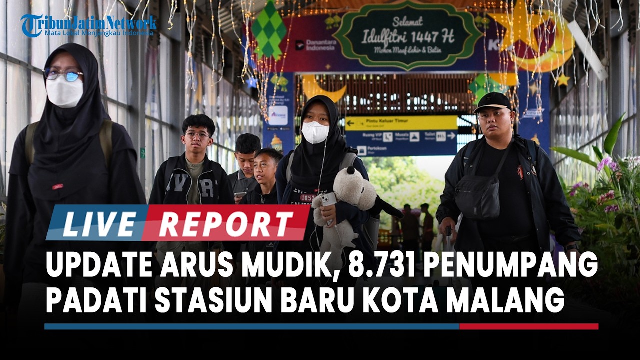 Update Arus Mudik Lebaran di Stasiun Kota Baru Malang, 8.731 Penumpang Padati Stasiun