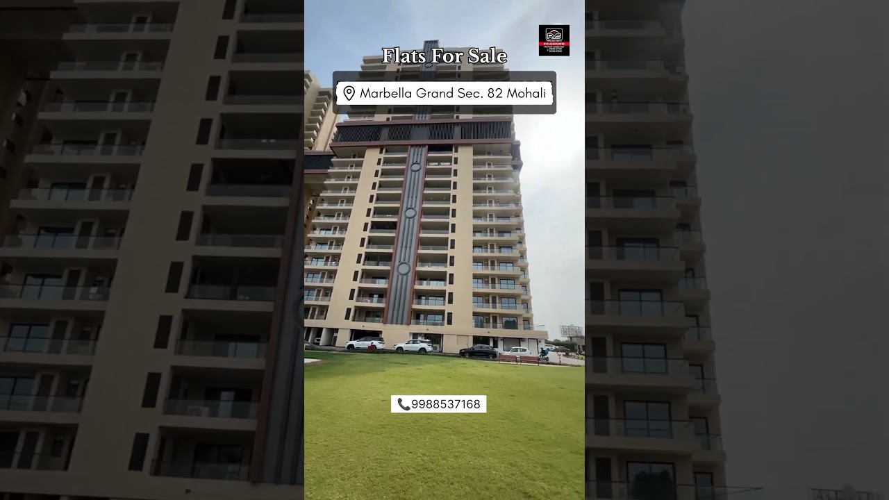 3/4 BHK Flats For Sale In Marbella Grand Sec.82 #mohali . Call 9988537168 #marbellagrand #luxrious
