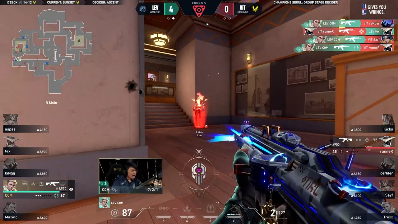 LEV C0M Gets ACE Against Team Vitality | VCT Champions Seoul 2024