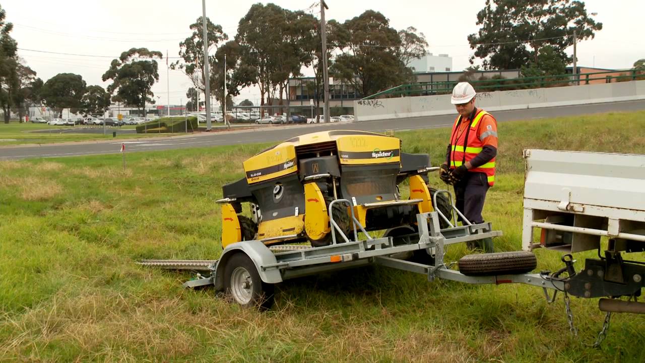 New remote control mowers on the M80 Ring Road