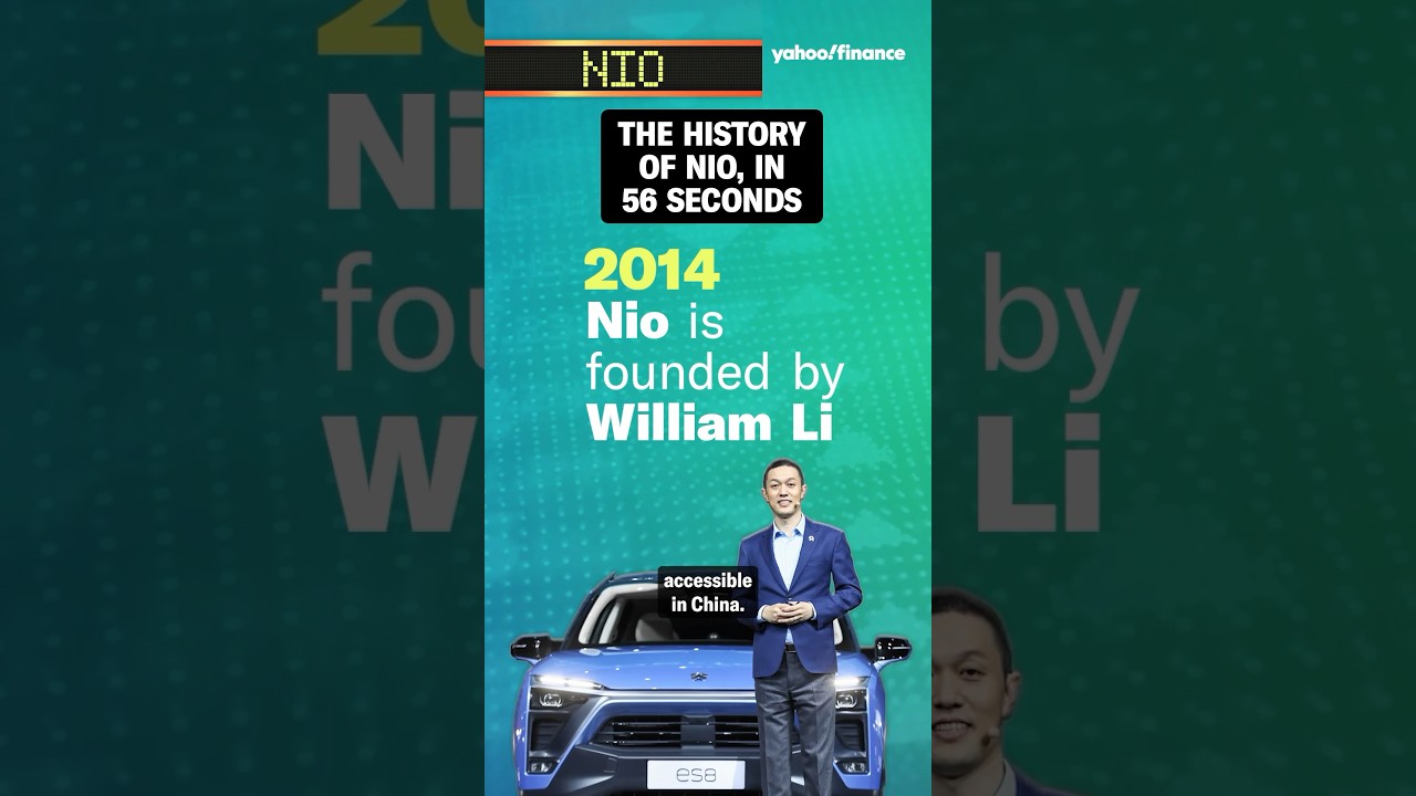 The history of NIO, in 56 seconds 
