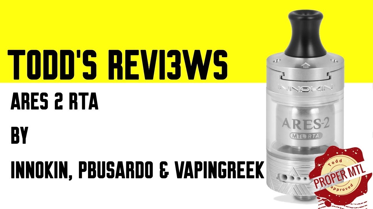 ARES 2 RTA by Innokin, Pbusardo & VapinGreek