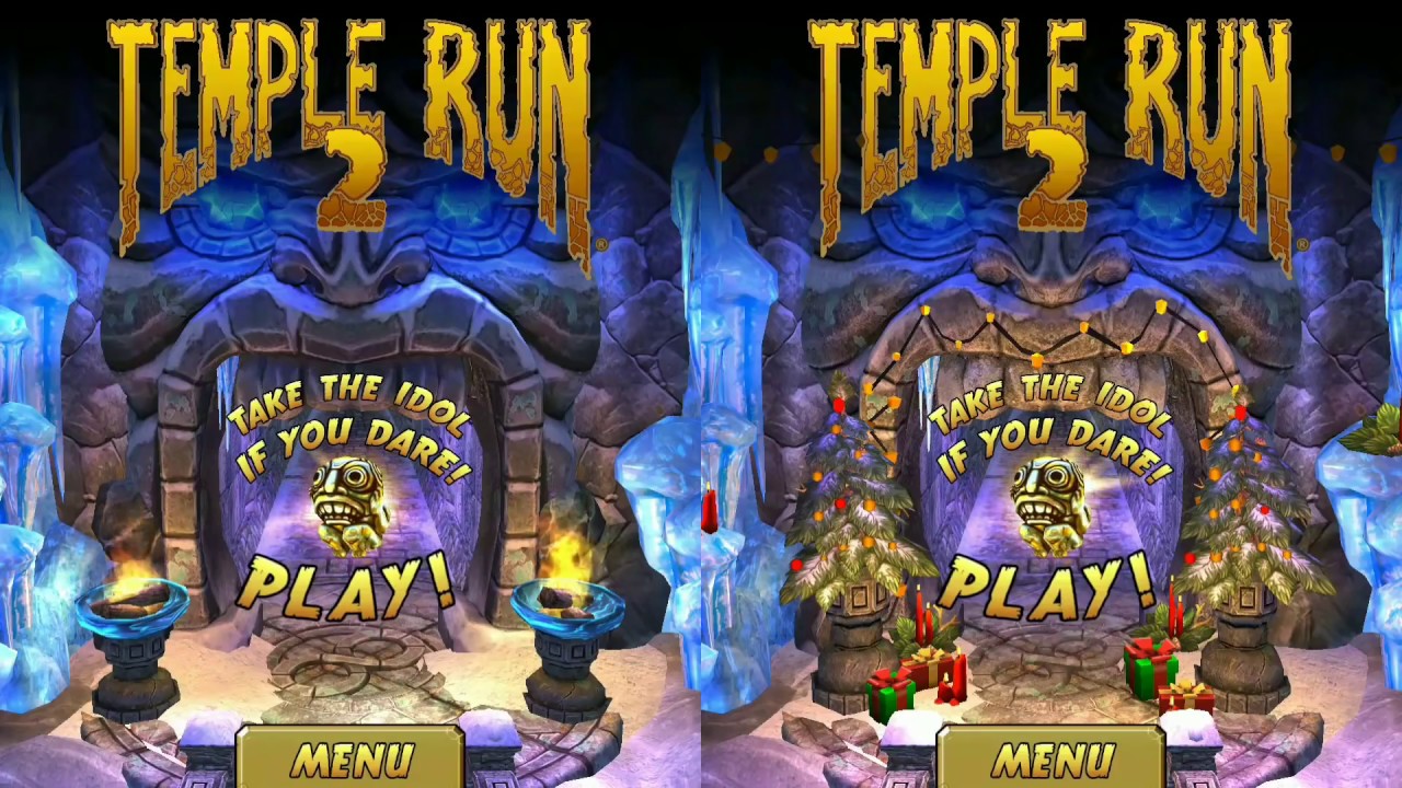 Temple Run 2 Frozen Shadows VS Frozen Festivals