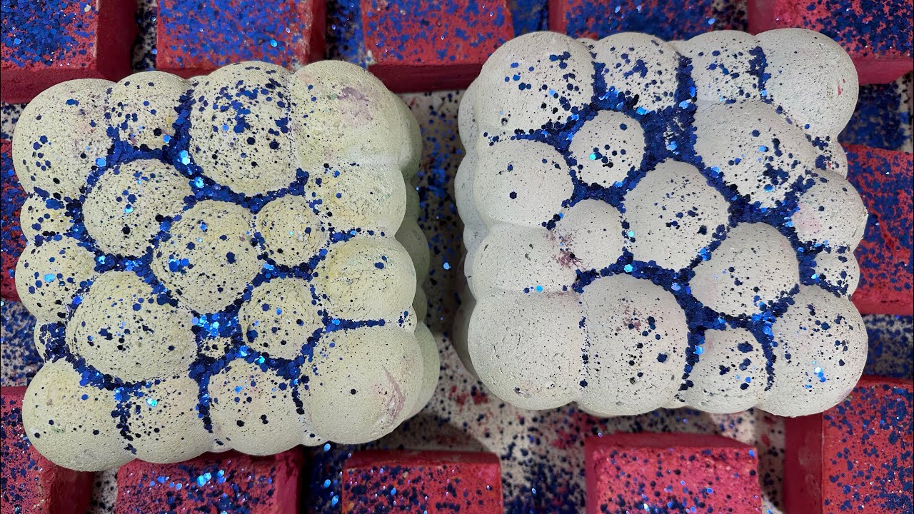 Softed Bubles and Hotpink Blocks