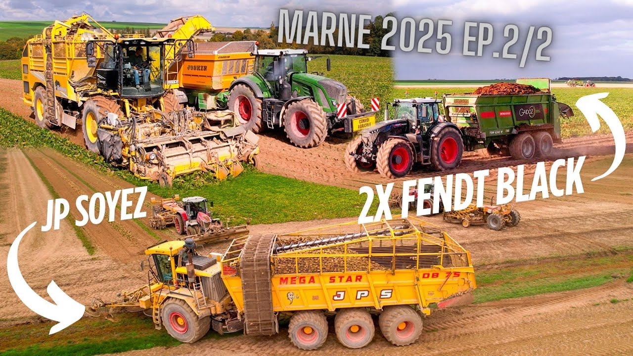 1 semaine dans la Marne 🇫🇷 Ep.2/2 | Arrachage de betteraves chez JPS & Épandage à l’ETA Gaidoz 