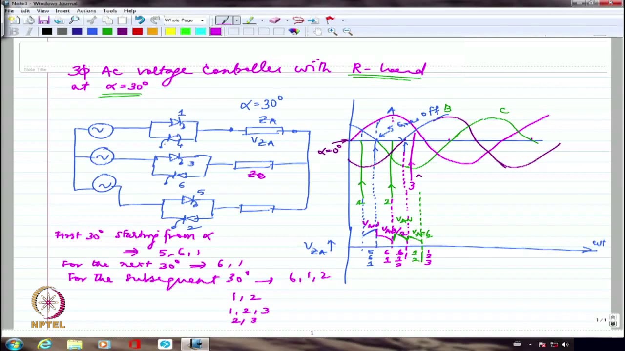Three-Phase AC Voltage Controllers and Cycloconverters