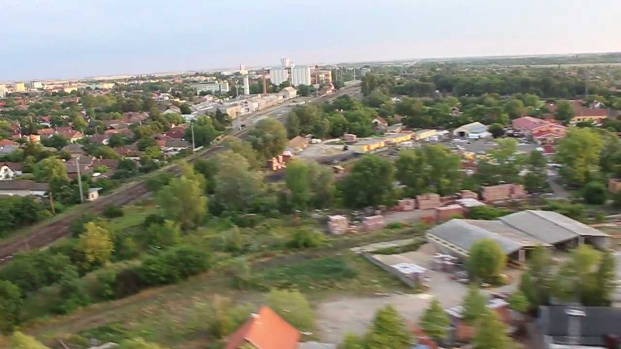 Orosháza felülről, egy AN2-es fedélzetéről