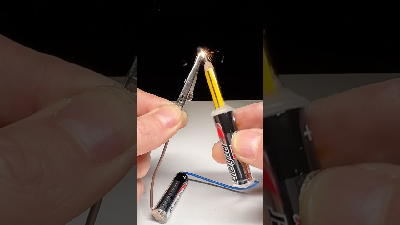 🔧 Mini saldatrice a grafite con una matita ✏️⚡