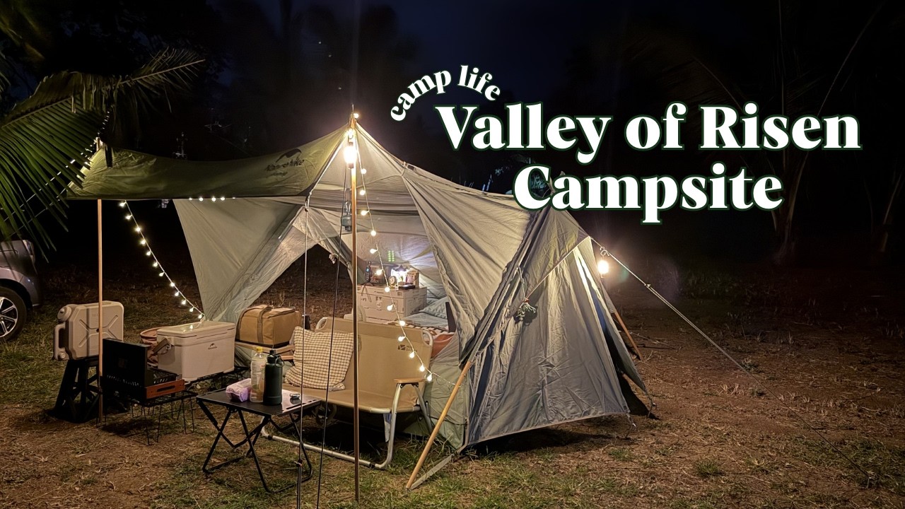 Camp Life: at Valley of Risen Campsite (FarmKo) | Naturehike Extend 4.8 Tent | New Campsite | 4K