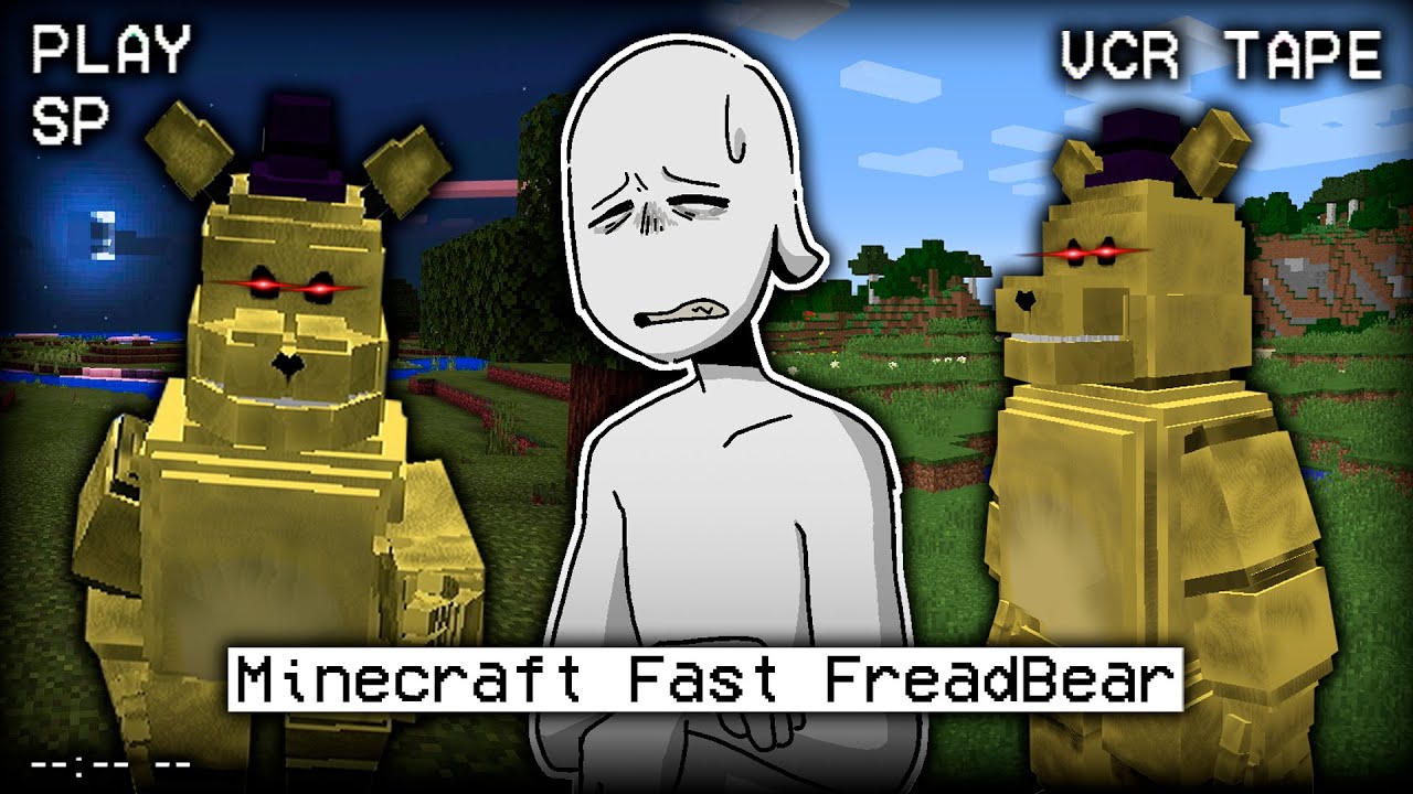Eu adicionei o FREDBEAR no MINECRAFT - Fast Fredbear !pix !redes
