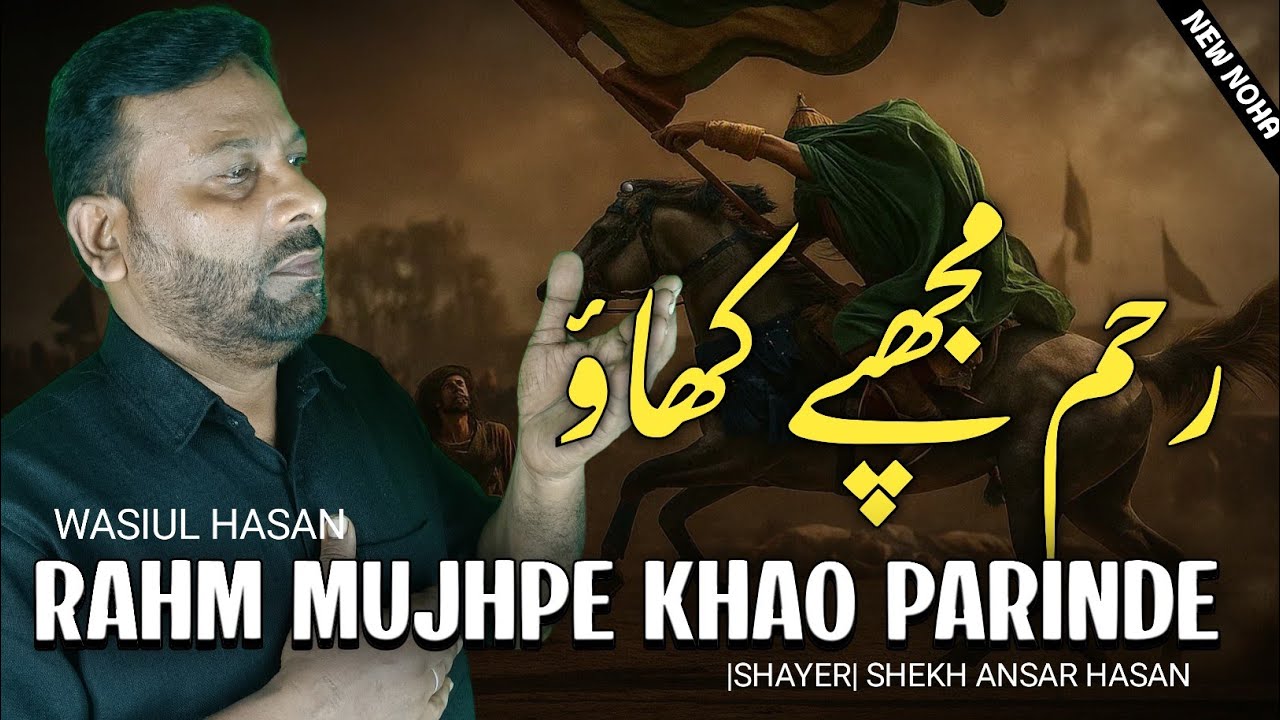 |NEW NOHA| Kah Rahi Hai Sakeena Idhar Se Na Jao Rahm Mujhpe Khao Parinde | Janab Wasiul Hasan