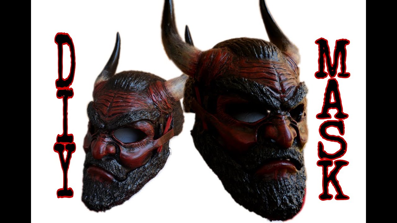 COMO HACER UNA MÁSCARA DE DIABLO