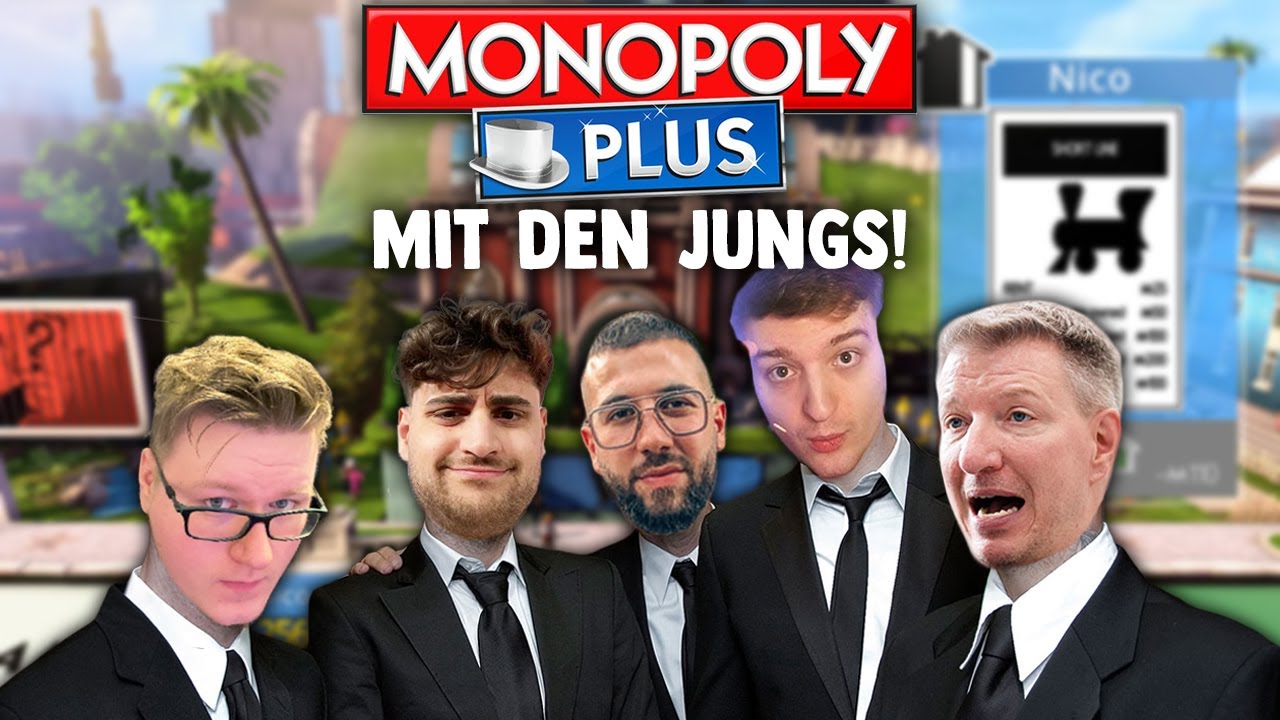 SCHRADIN SPIELT ZUM ERSTEN MAL😱 MONOPOLY PLUS🤑🤣 MIT @EliasN97, @MertAbiYT und Co.