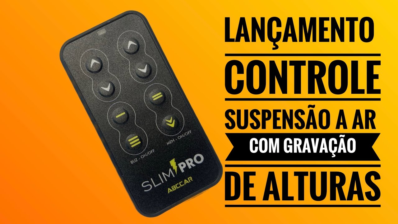 Controle suspensão a ar como configurar as 3 memórias sem sensores slimpro abccar