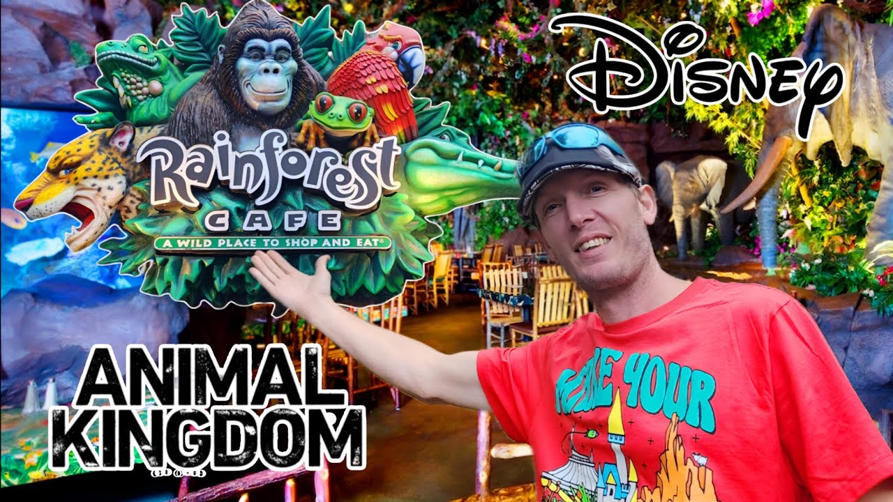 BEST PLACE TO BRING THE KIDS FOR DINNER | RAINFOREST CAFE - DISNEY WORLD ANIMAL KINGDOM 2024