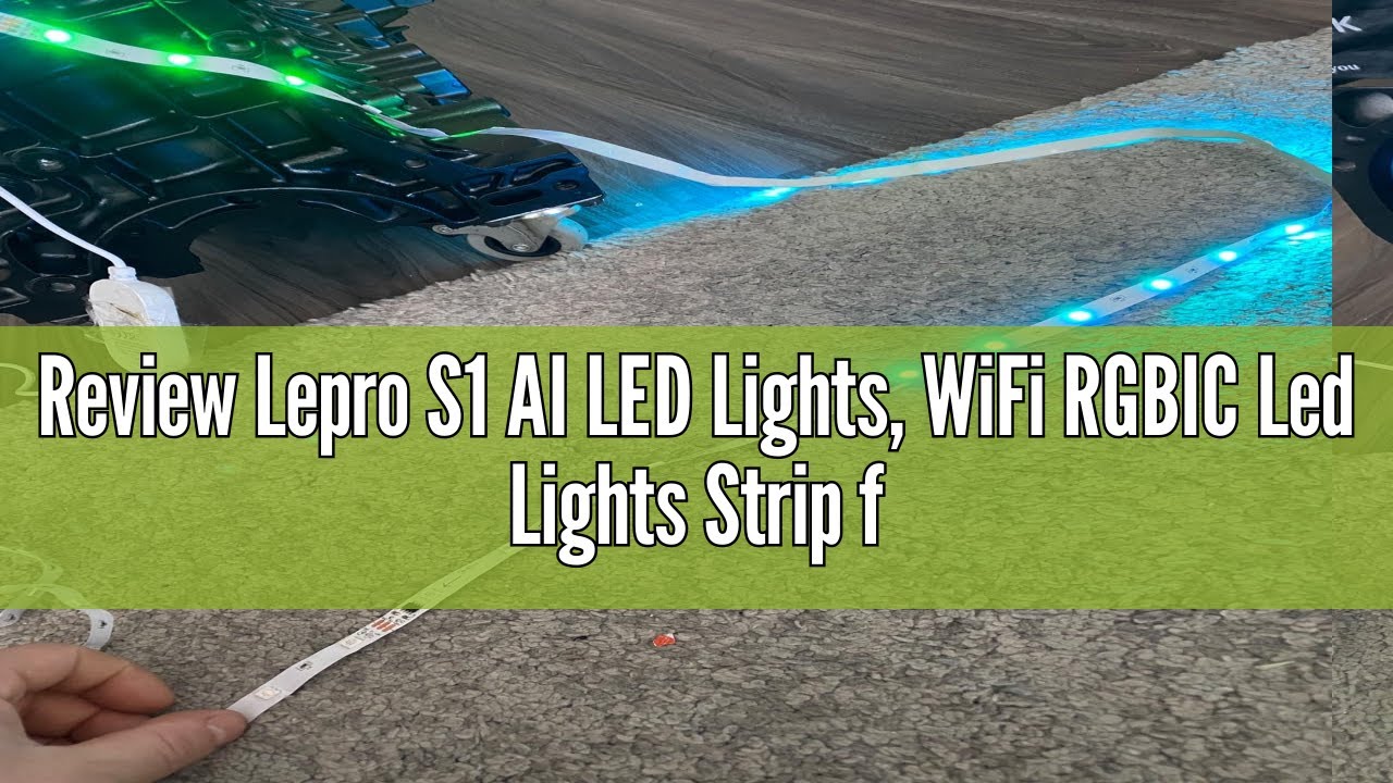 Review Lepro S1 AI LED Lights, WiFi RGBIC Led Lights Strip for Bedroom, Work with Alexa & Google Sma