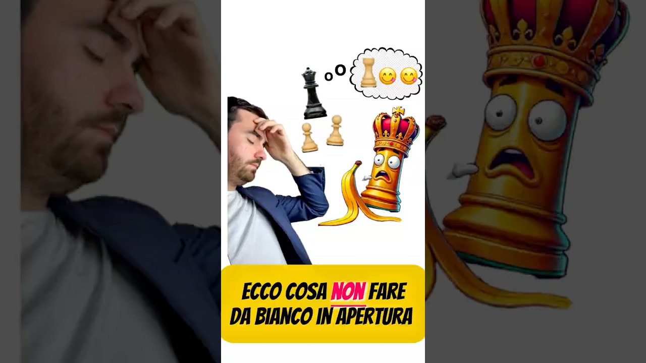 Come NON giocare il GAMBETTO di RE se sei il BIANCO!!! #chess #scacchi
