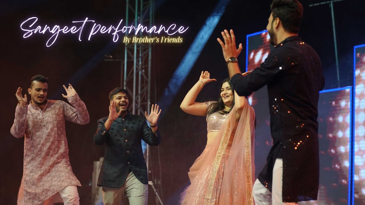 Sangeet Performance by Brother's Friends| Madhubala | Jugnu #indianwedding #sangeetdance #dance