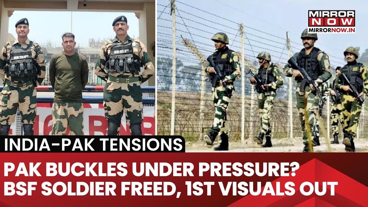 BSF Jawan Detained By Pakistan Released,  1st Visuals From Attari Border Out| Big Win For India!
