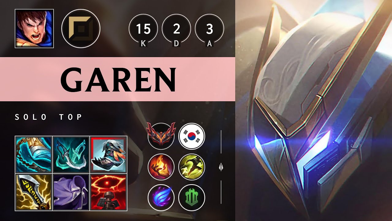 Garen Top vs Gnar - KR Grandmaster Patch 25.09