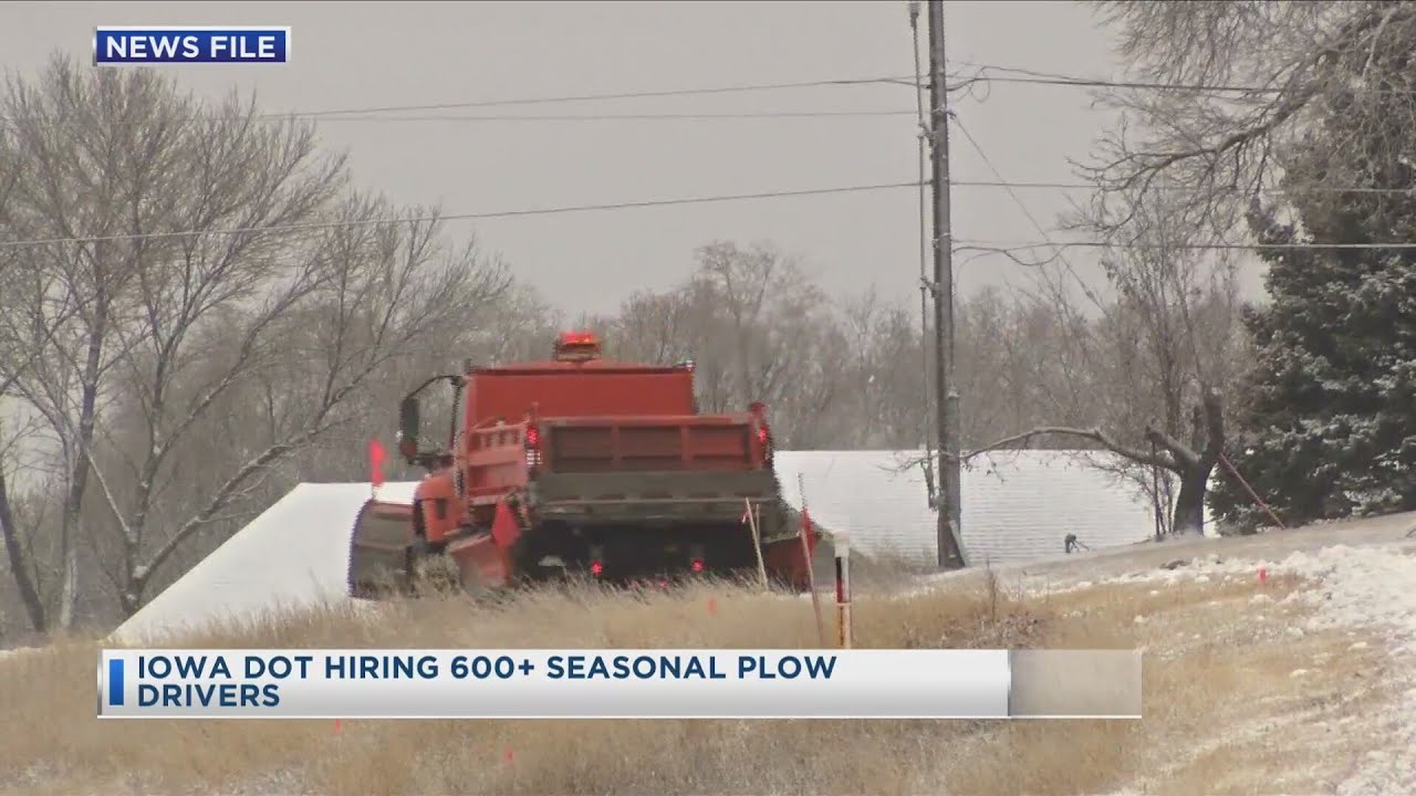 Iowa DOT Hiring 600+ Seasonal Plow Drivers