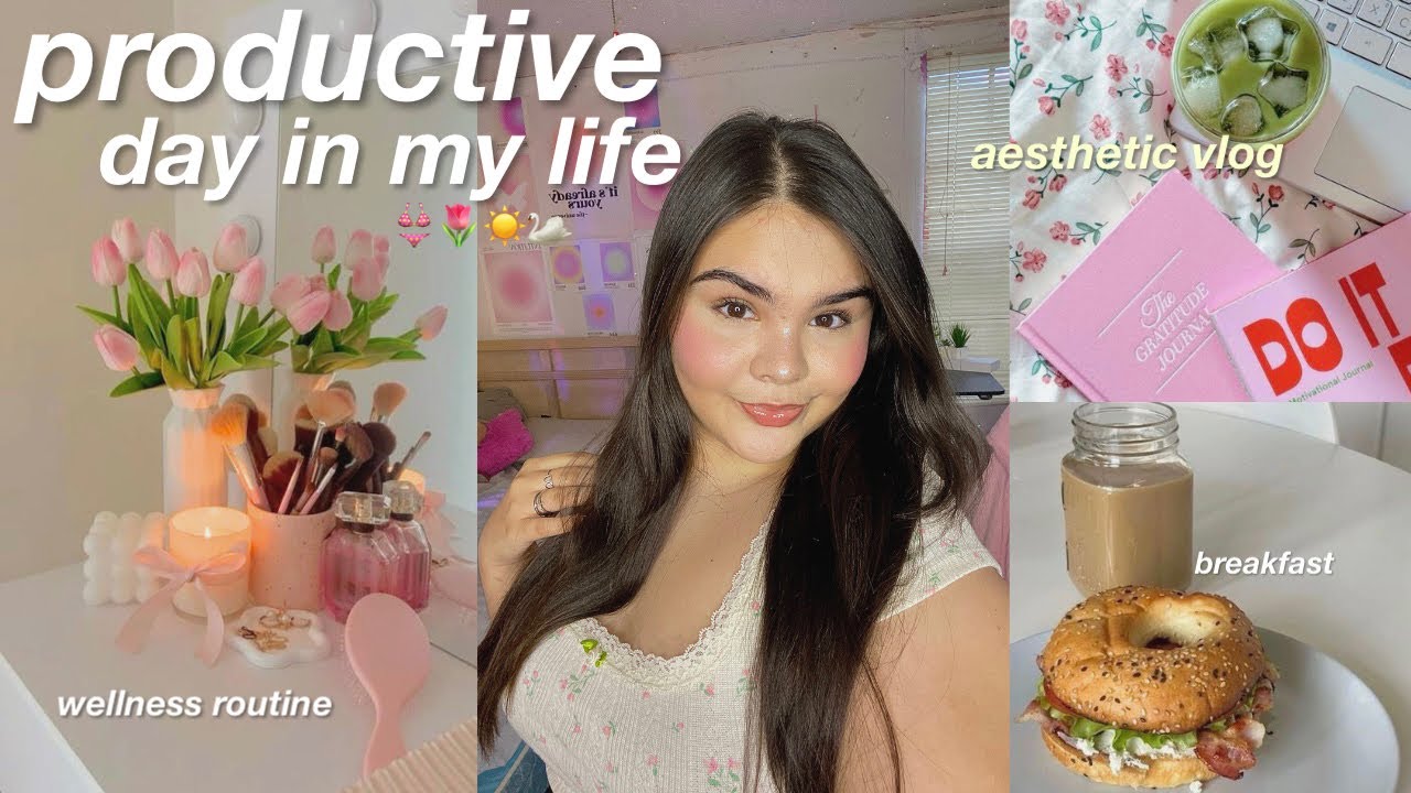 PRODUCTIVE DAY IN MY LIFE 🧘🏼‍♀️ healthy habits, getting my life together, self care *realistic*