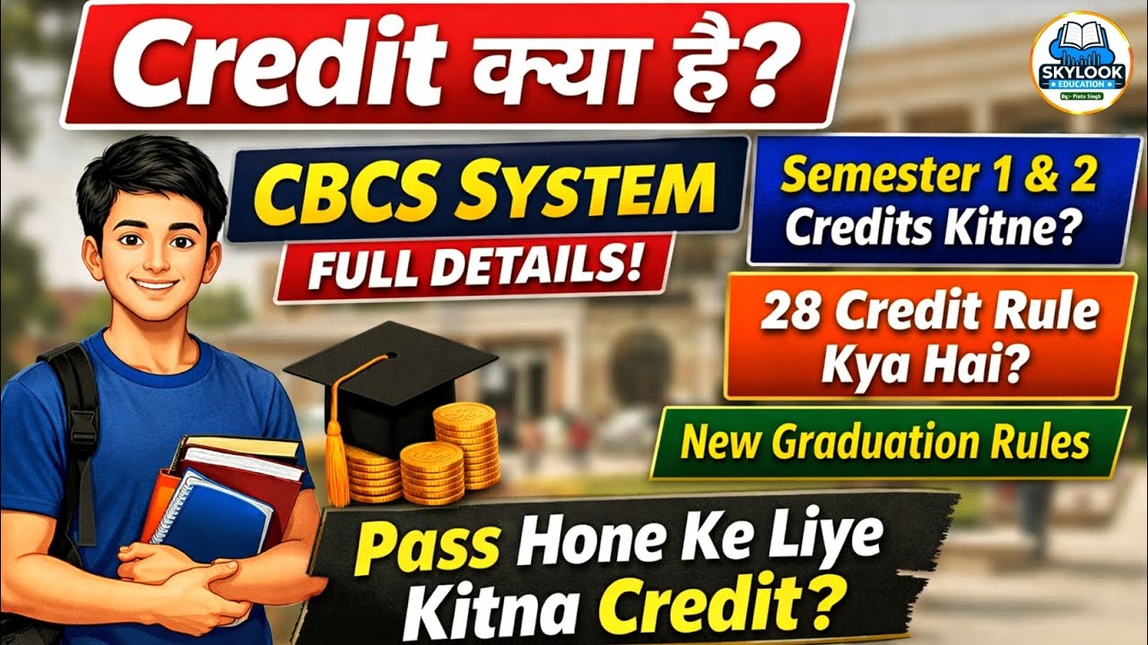 Credit Kya Hai? | CBCS System Explained 🔥 BA/BSC/BCOM Credit System Full Details | SkyLook Education