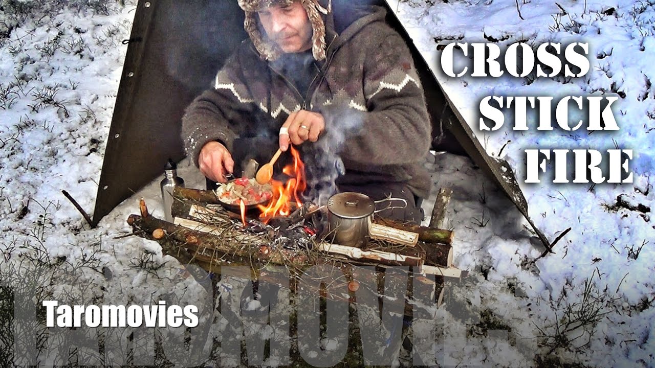 Bushcraft Cross Stick Fire / HD