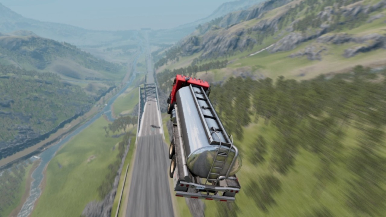 No Brakes Downhill Challenge – Which Car Survives to the End?! | BeamNG.drive #4