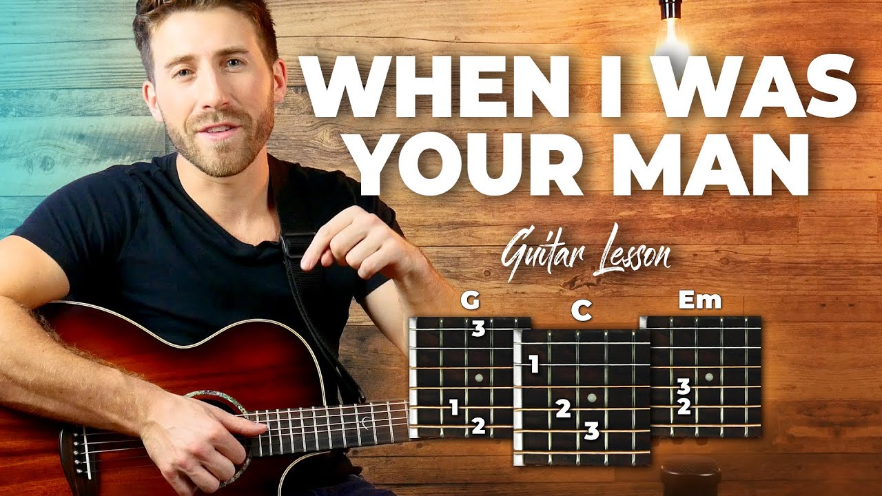 When I Was Your Man Guitar Tutorial - Bruno Mars (EASY CHORDS guitar lesson)