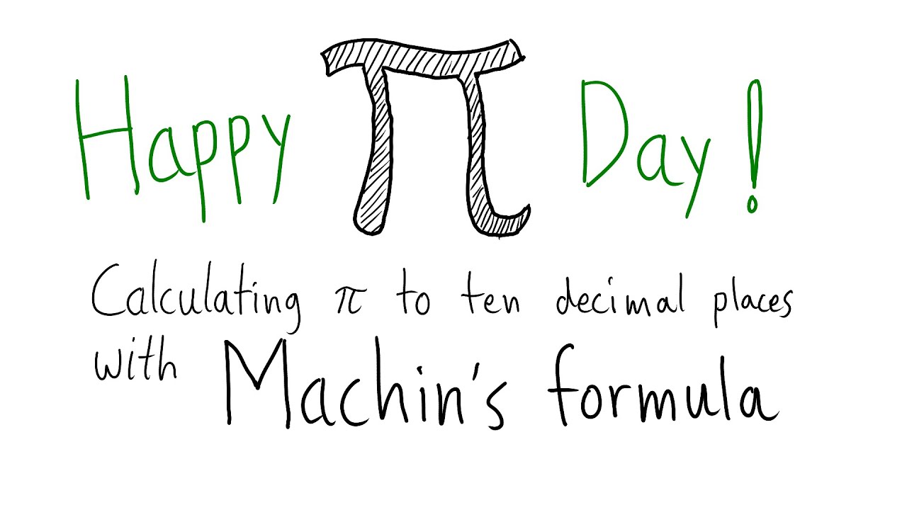 Calculating pi to ten decimal places with Machin's formula