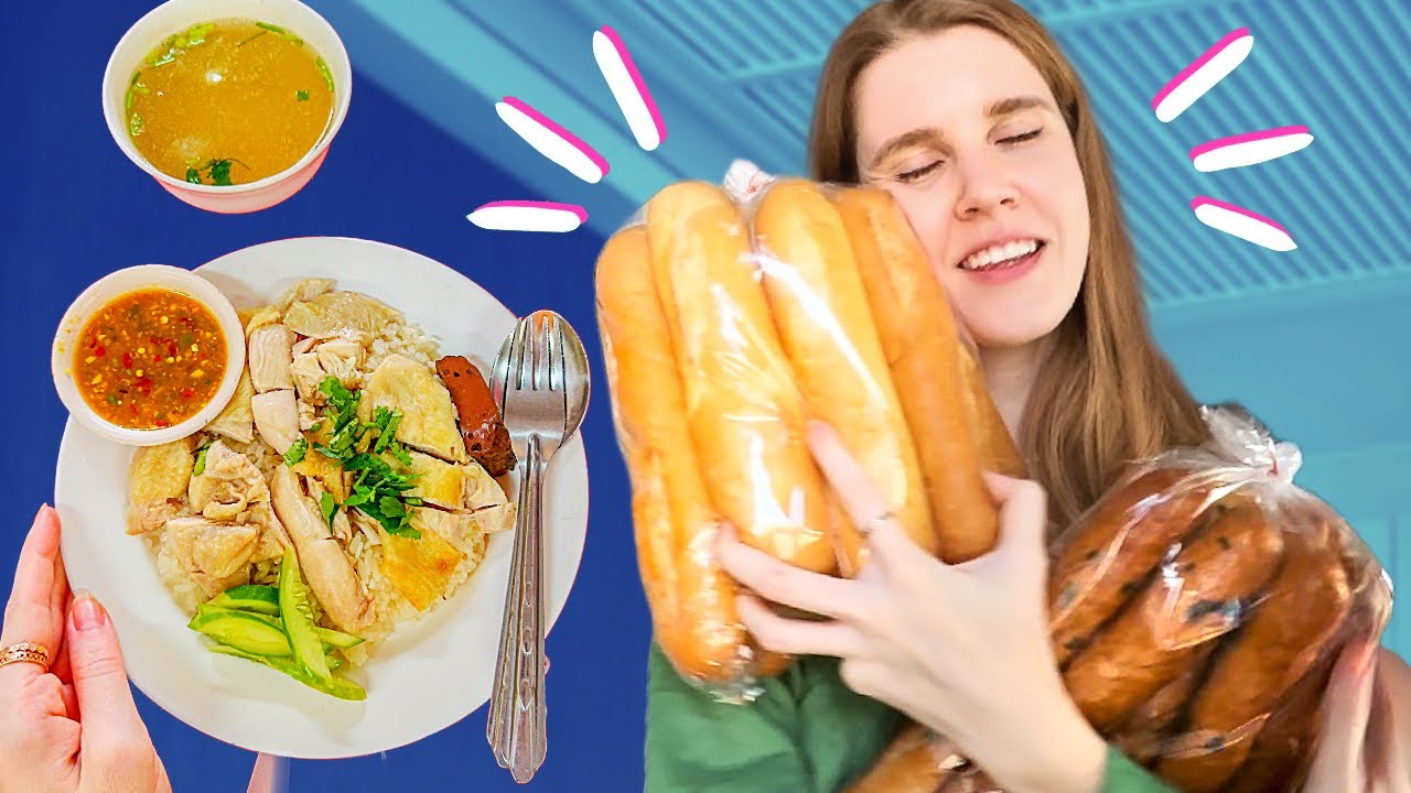 THE BEST THAI CHICKEN RICE 🔥 and 20 BAGUETTES ONLY FOR ME | Food Vlog