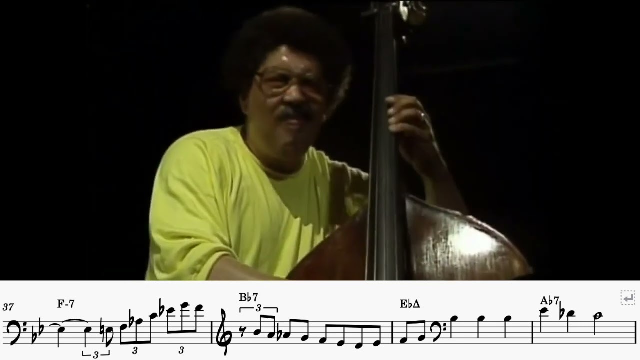 Transcription of Rufus REID's Solo on "Stella By Starlight" (1987)