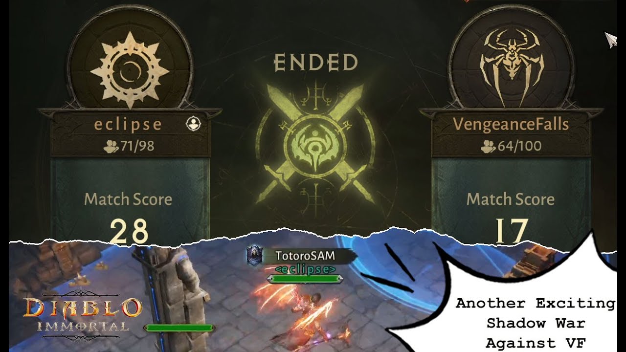 Another Fair Shadow War with Eclipse Against Vengeance Falls | Diablo Immortal