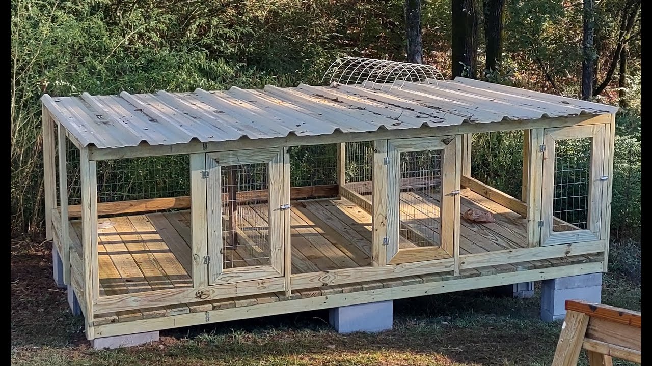 Part 3 Above Ground Dog Kennel Build