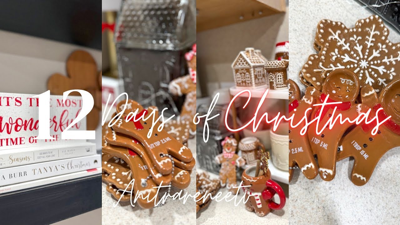 GINGERBREAD COZY HOLIDAY COFFEE BAR & KITCHEN DECOR | DECORATE WITH ME 12 DAYS OF CHRISTMAS | DAY 3