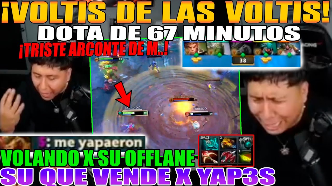 VOLTIS DES LAS VOLTIS DE 67 MIN! MACARIUS VOLANDO CON SU OFFLANE QUE SE VENDIO X YAP3S CALETA DOTA 2